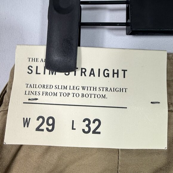 Abercrombie & Fitch Jeans Adult 29W 32L Brown Slim Straight 5 Pockets Denim Mens - Picture 6 of 9